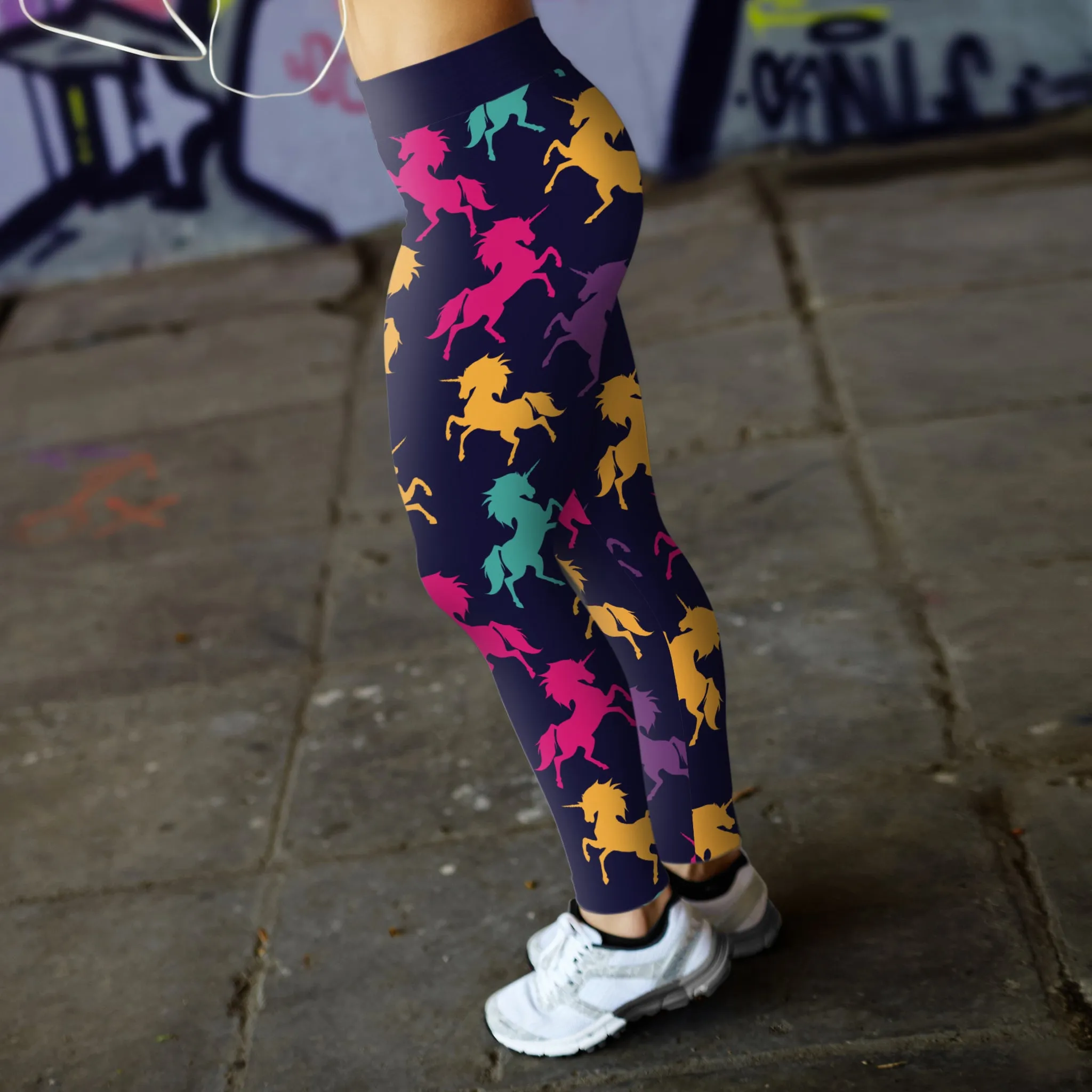 Navy Unicorn Leggings