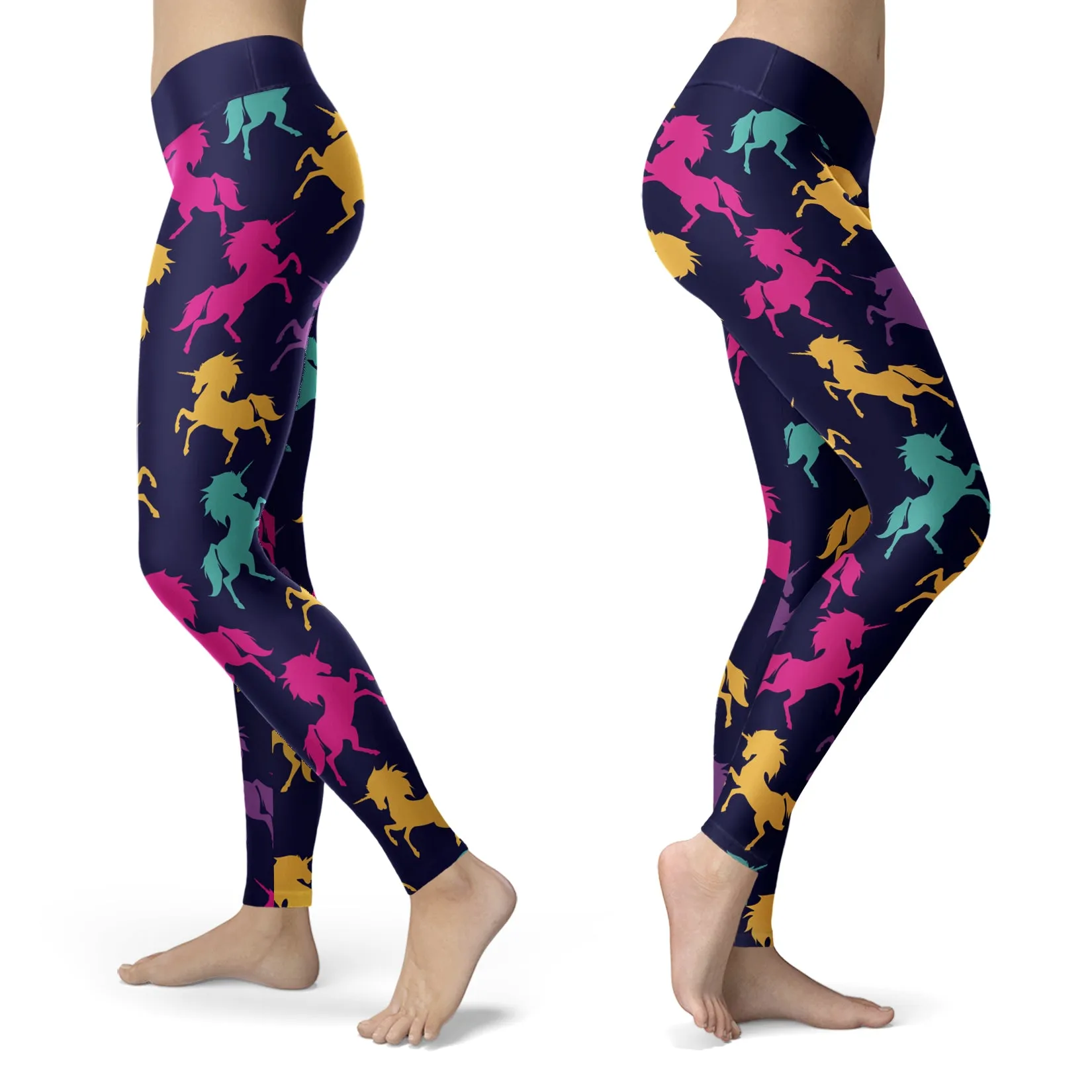 Navy Unicorn Leggings