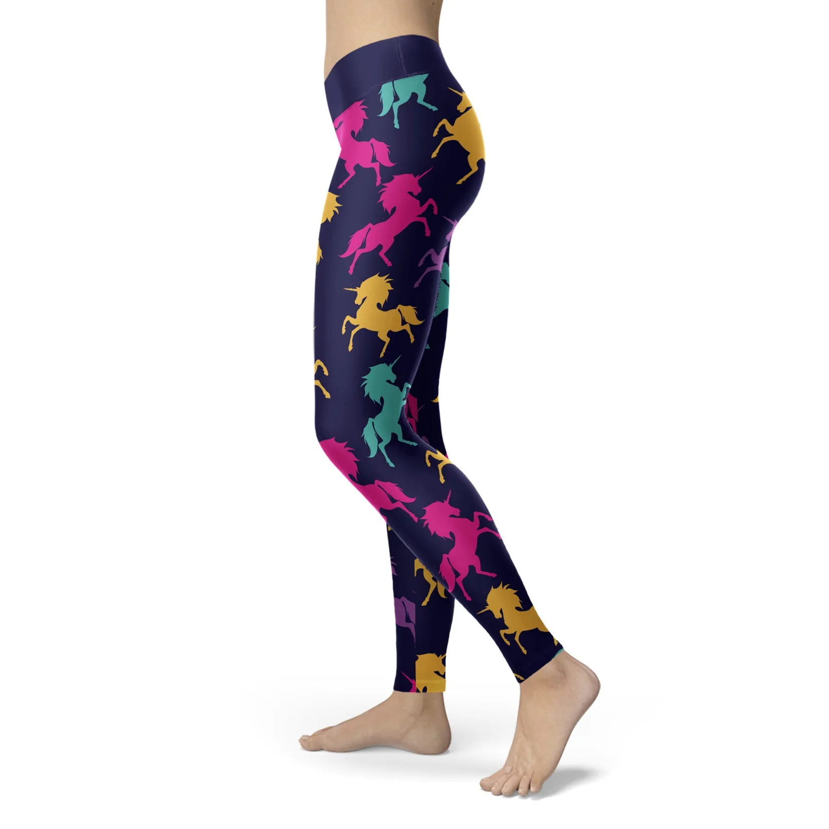 Navy Unicorn Leggings