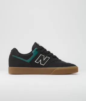 New Balance Numeric 574 Shoes - Black / Vintage Teal