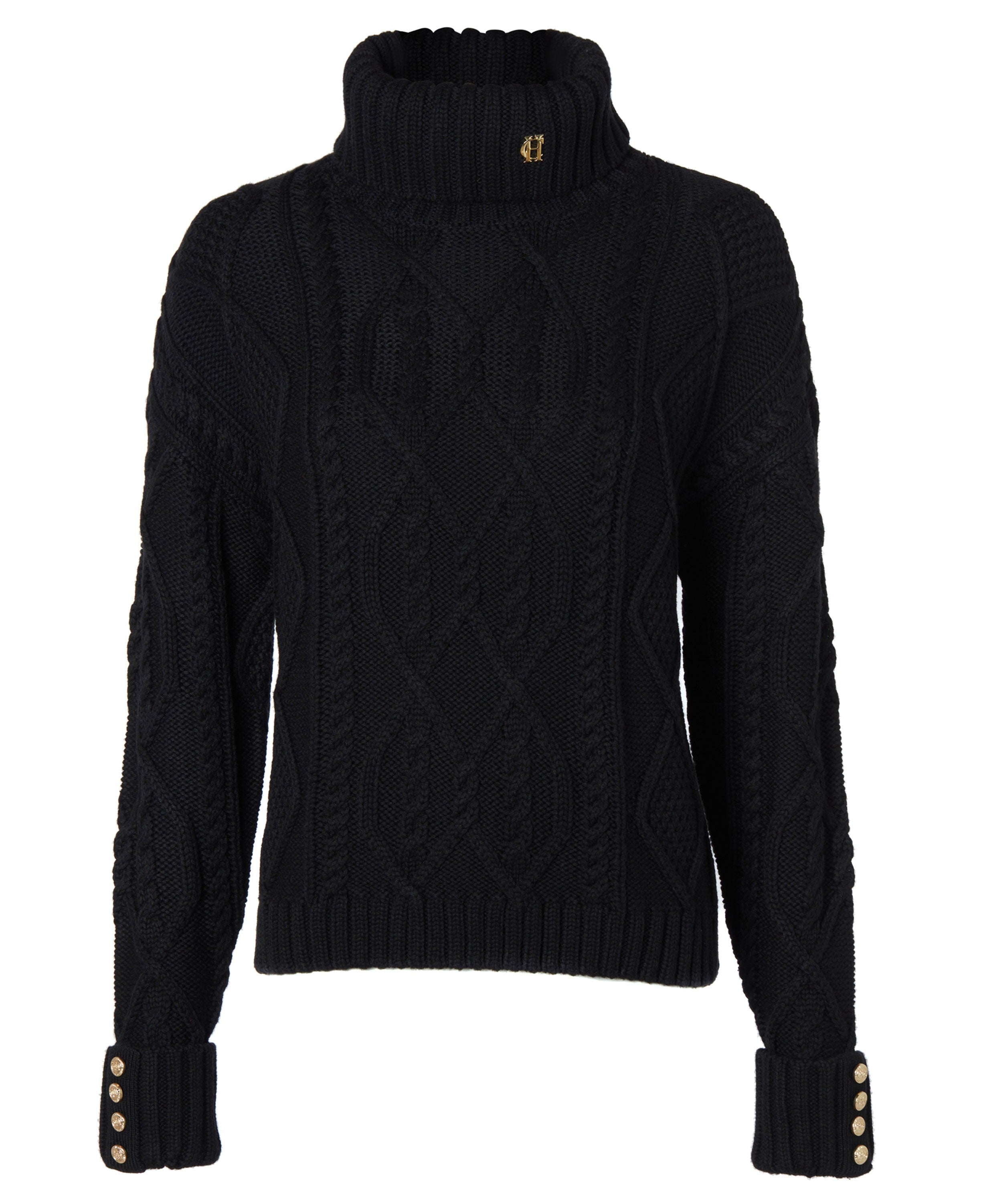 Noveli Cable Knit                             Black