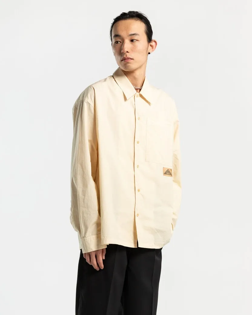 OAMC  |Button-down Long Sleeves Plain Cotton Oversized Logo