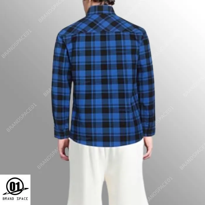 Off-White  |Button-down Tartan Unisex Street Style Cotton Short Sleeves