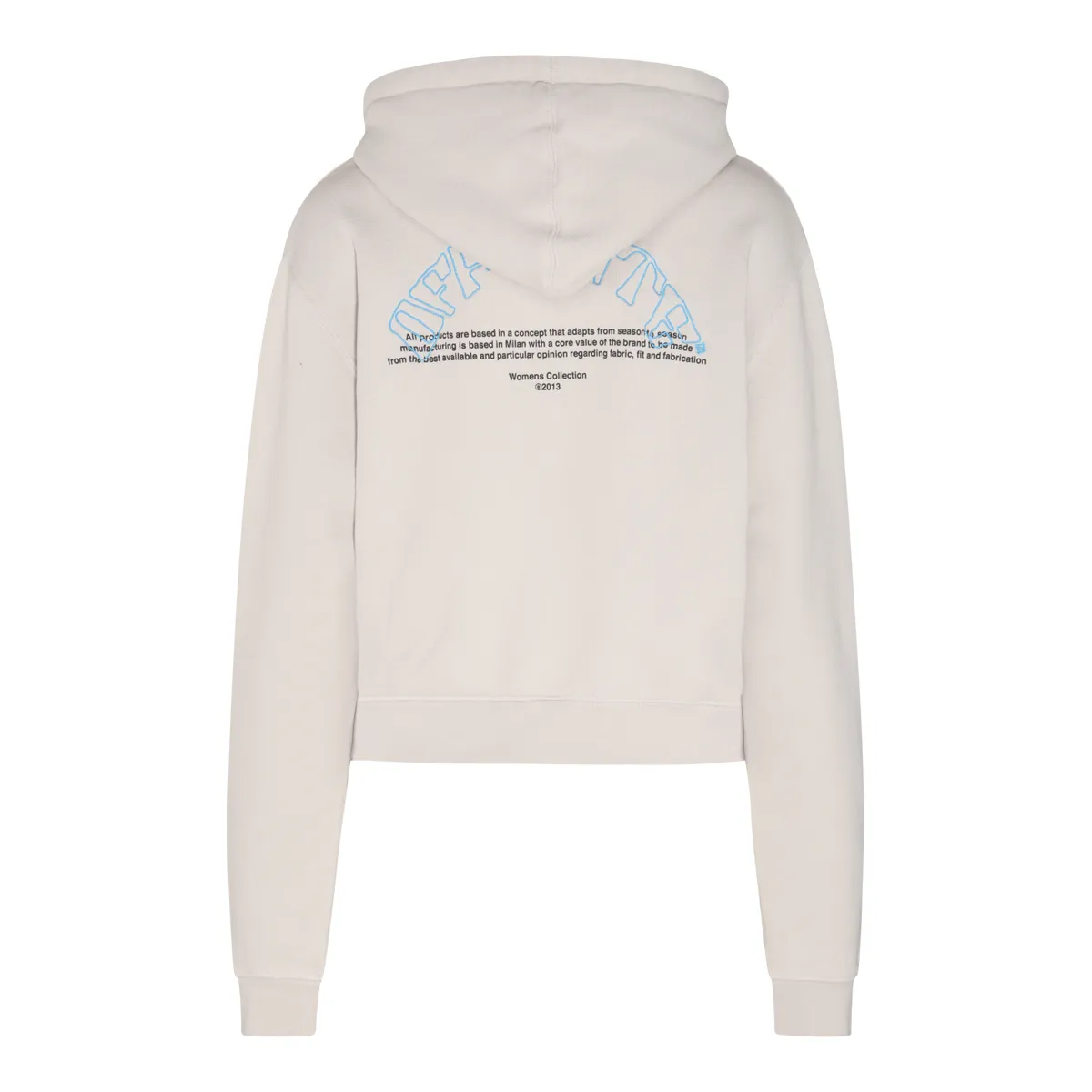 Off-White  |Unisex Street Style Long Sleeves Plain Cotton Logo