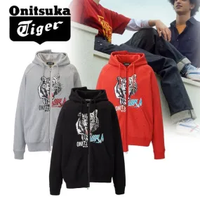 Onitsuka Tiger  |Unisex Street Style Long Sleeves Plain Bridal Logo Hoodies