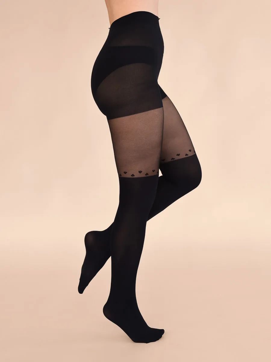 Over-the-knee Petals Tights