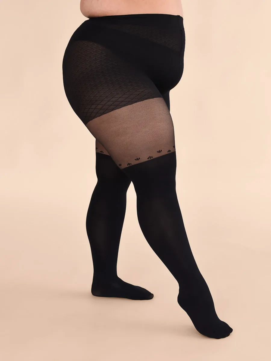 Over-the-knee Petals Tights