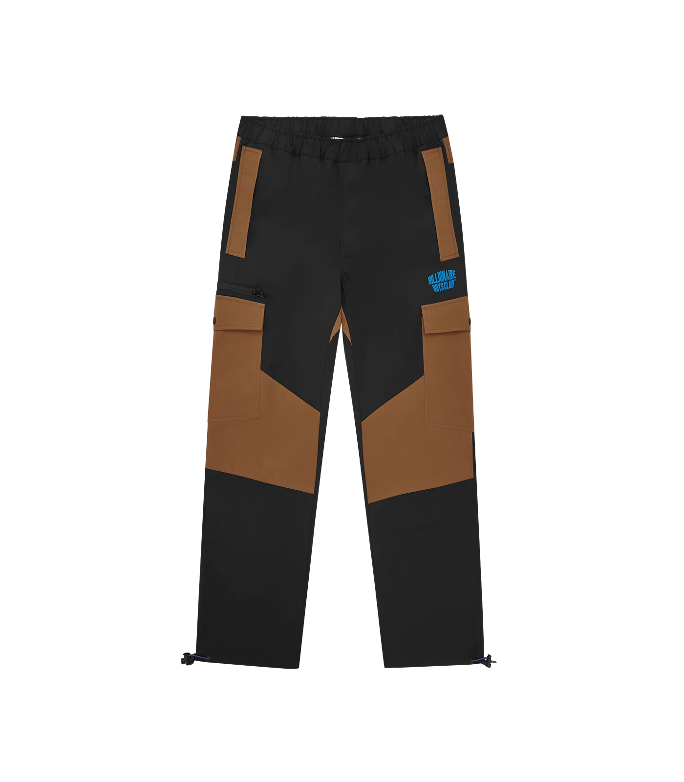 PANELLED TECH PANT - BLACK/BROWN