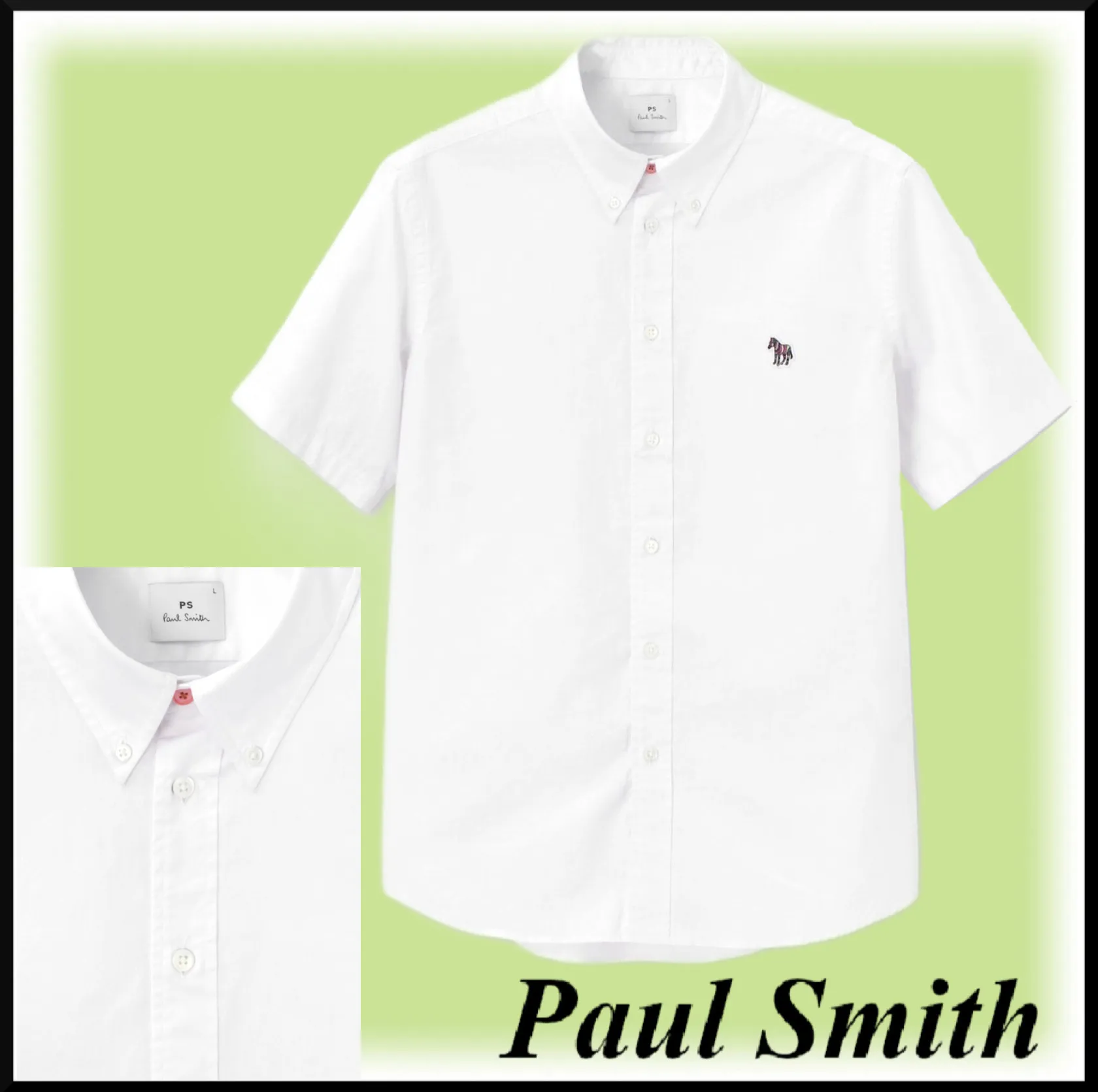 Paul Smith  |Button-down Street Style Plain Cotton Short Sleeves Logo