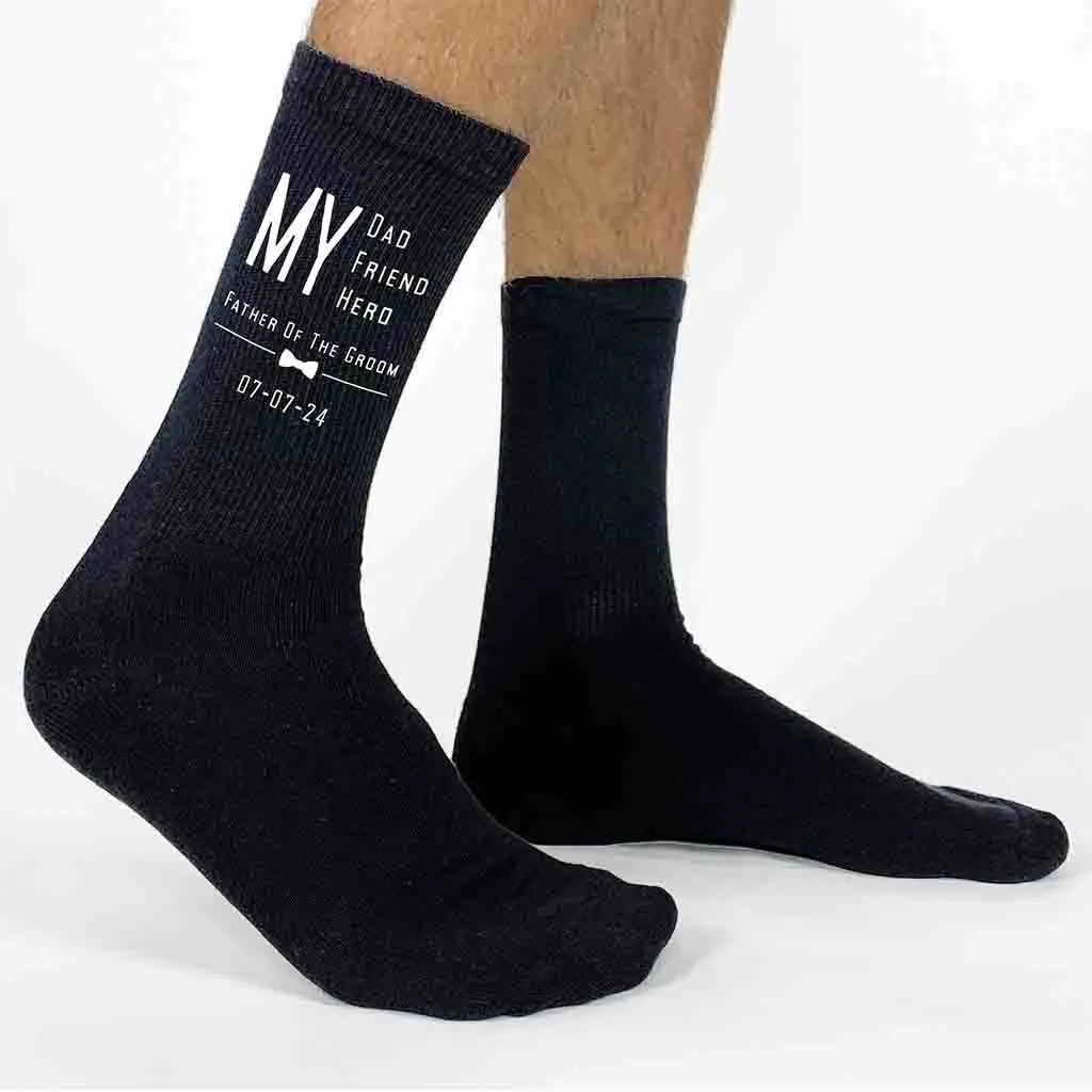 Personalized Wedding Socks for Father of the Groom