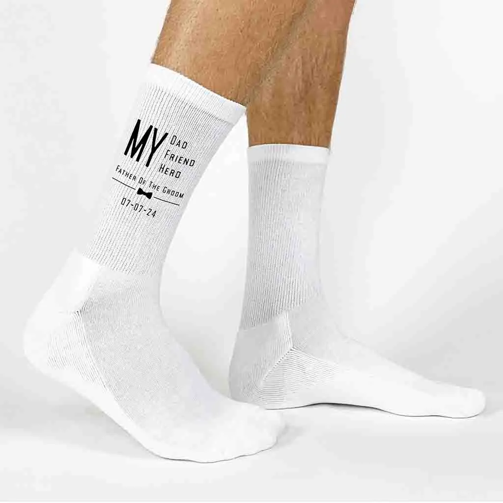 Personalized Wedding Socks for Father of the Groom