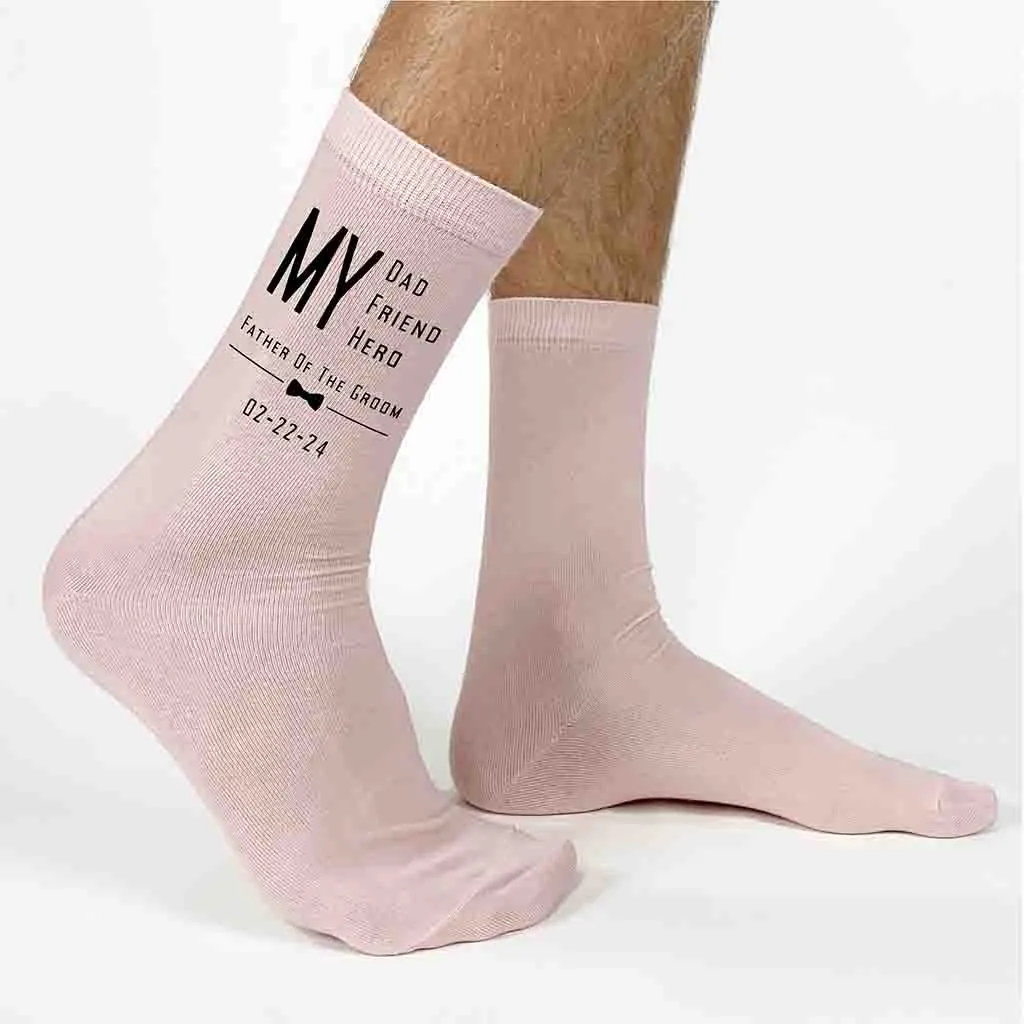 Personalized Wedding Socks for Father of the Groom