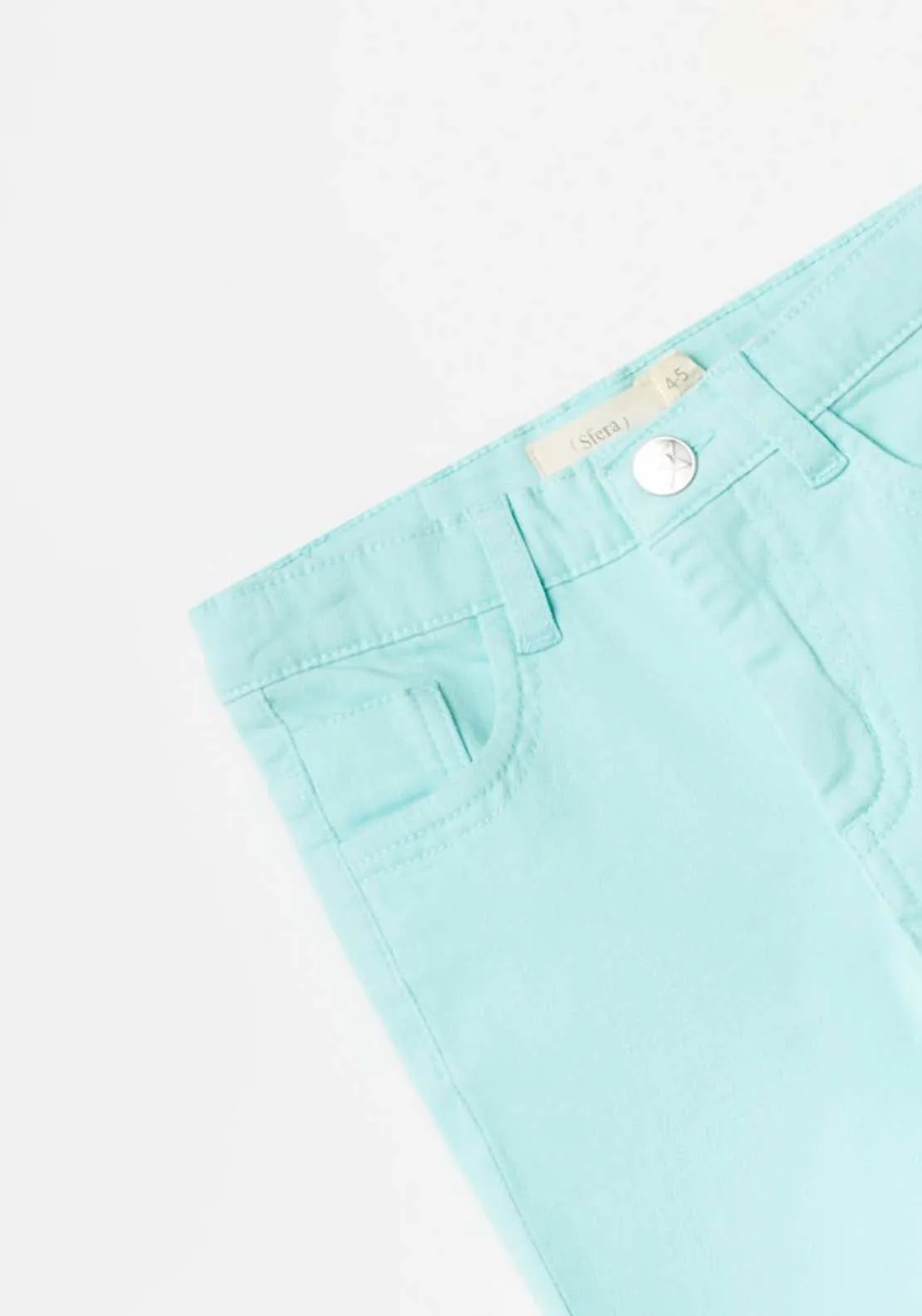 Plain Twill Jeans - Blue