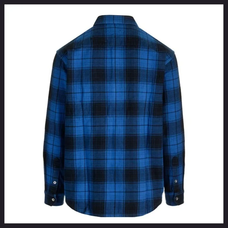 PURPLE BRAND  |Button-down Tartan Street Style Long Sleeves Cotton Shirts