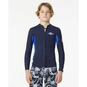 Rip Curl  Dawn Patrol Long Sleeve 1.5 mm Front Zip Jacket - Mute da surf - Bambino