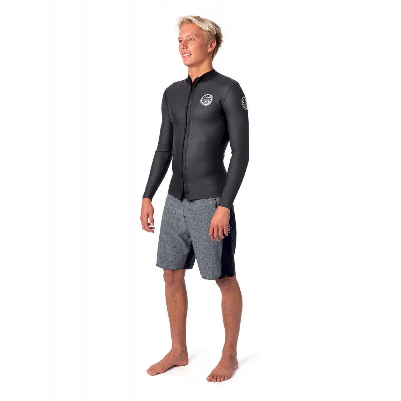 Rip Curl  Dawn Patrol Long Sleeve 1.5 mm Front Zip Jacket - Mute da surf - Uomo