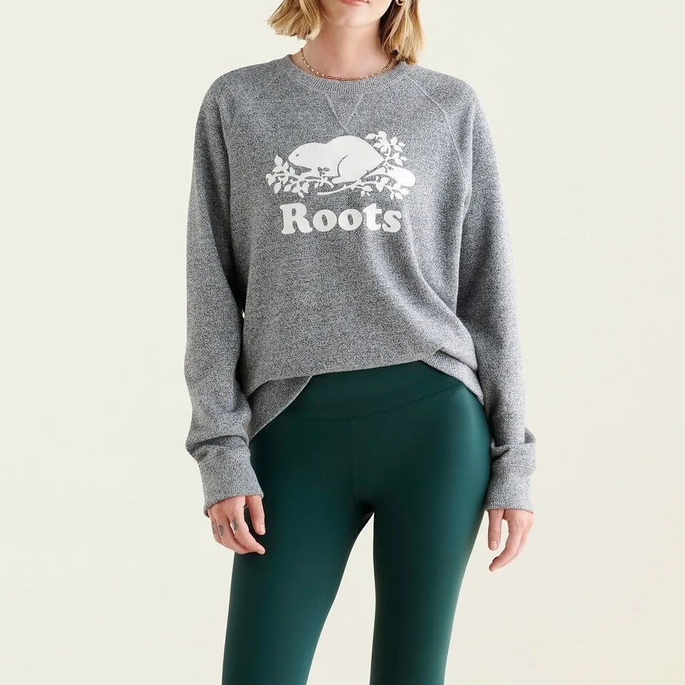 Roots  |Crew Neck Street Style Long Sleeves Plain Cotton Logo