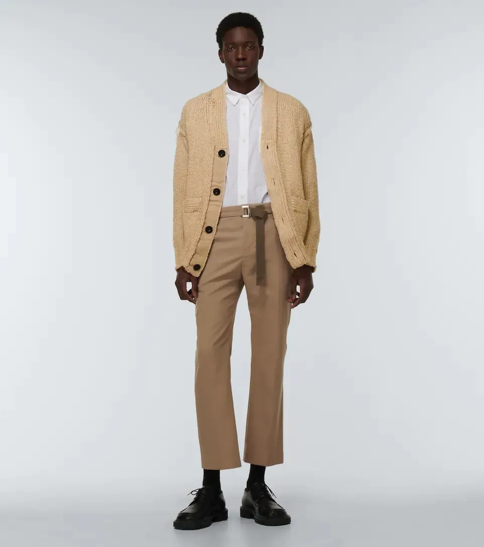 sacai  |Button-down Unisex Street Style Plain Cotton Designers