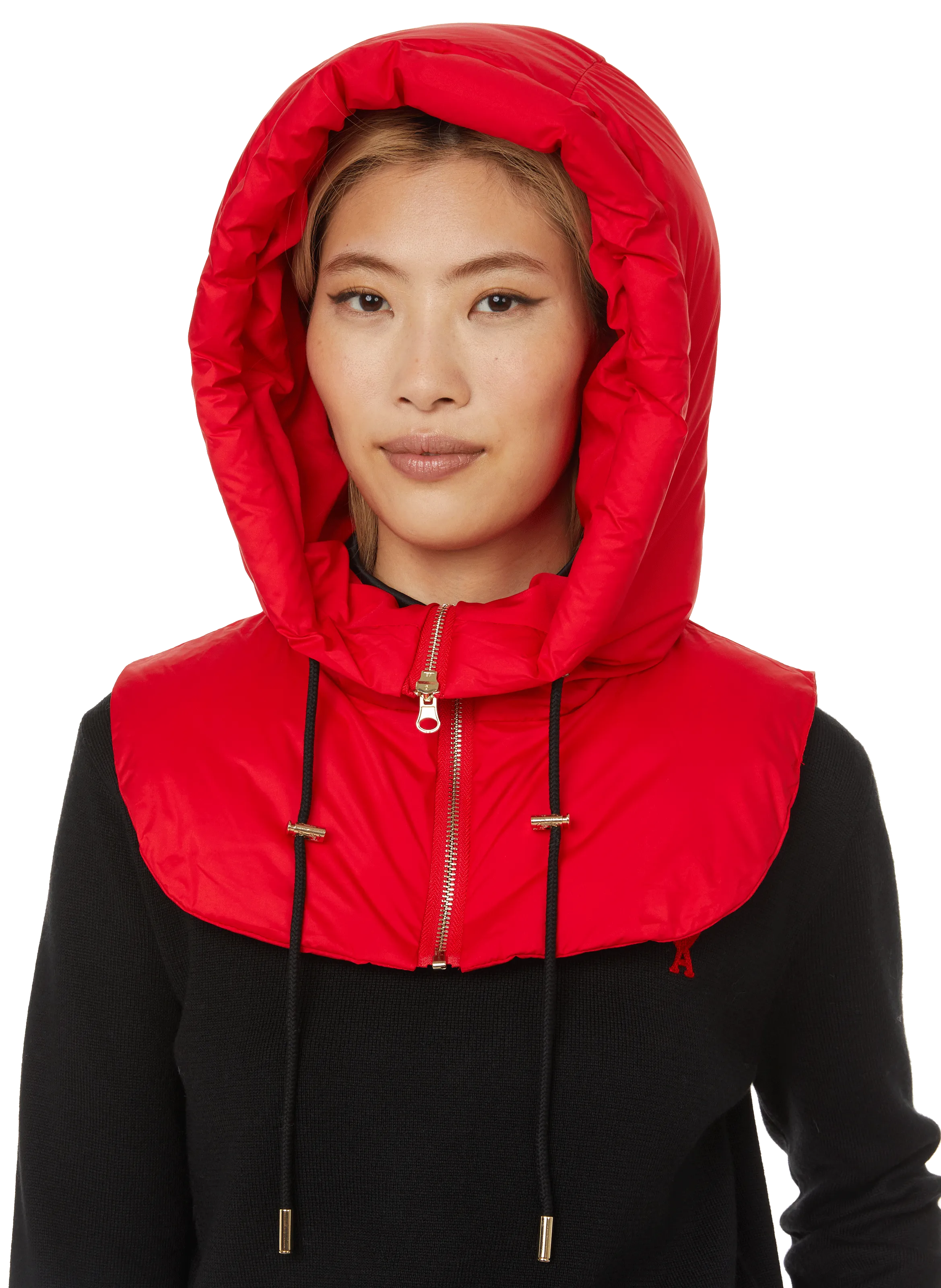 Saison 1865  Removable hooded collar - Red