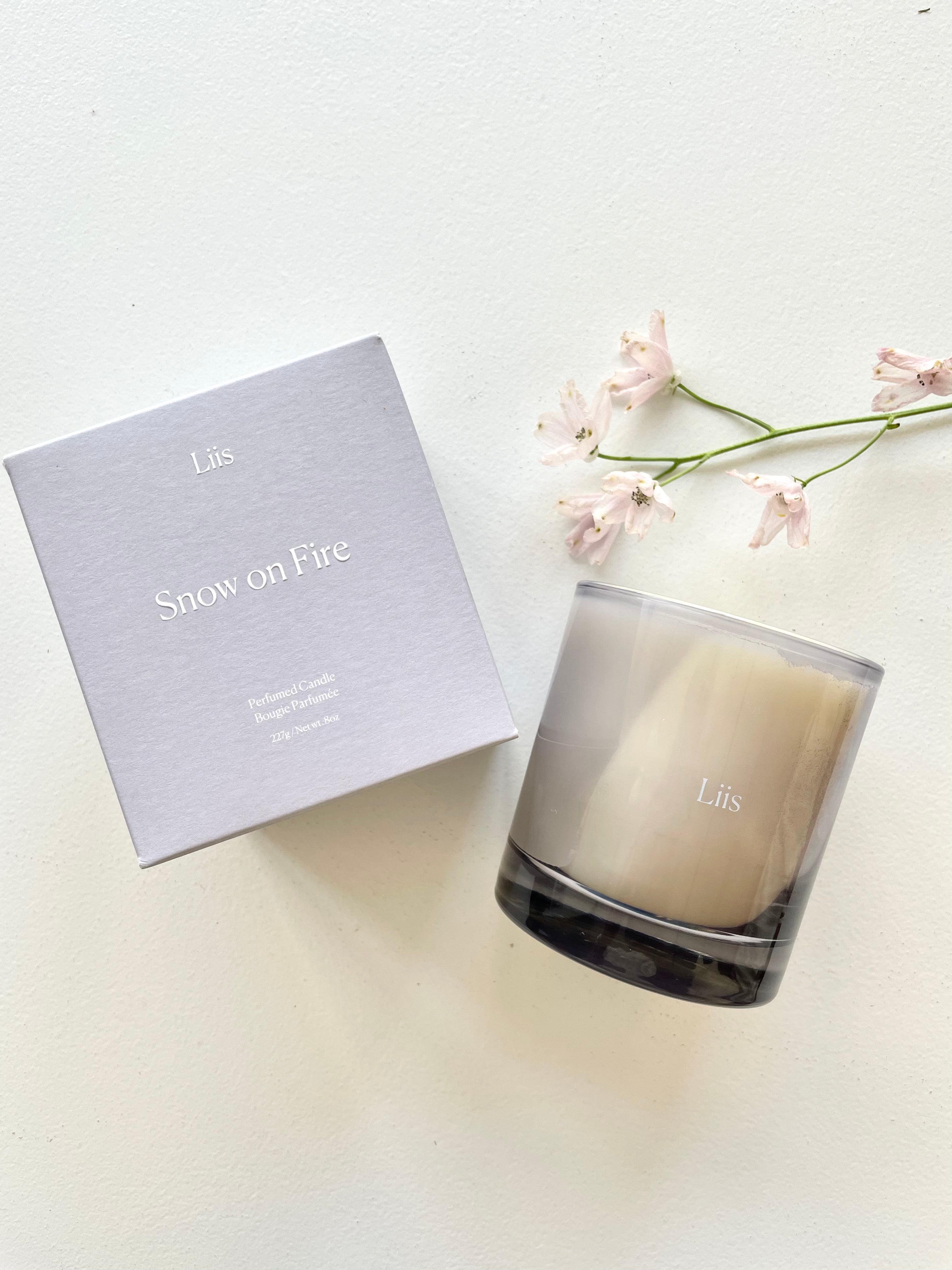 Snow on Fire Candle | Liis