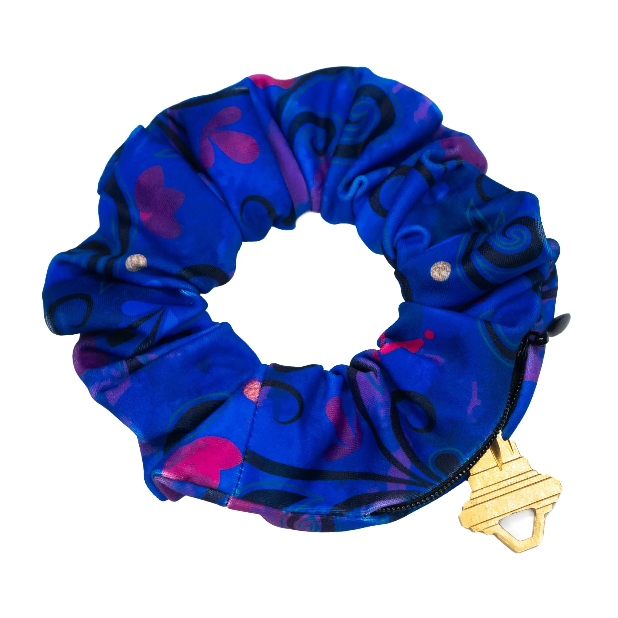 Snow Sister Princess Zipper Scrunchie