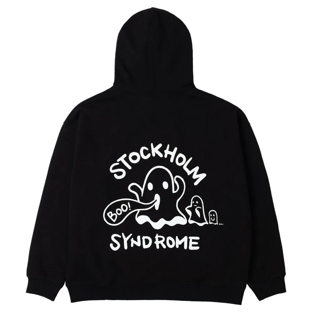 STOCKHOLM SYNDROME  |Unisex Street Style Long Sleeves Plain Cotton Logo Hoodies