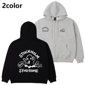 STOCKHOLM SYNDROME  |Unisex Street Style Long Sleeves Plain Cotton Logo Hoodies