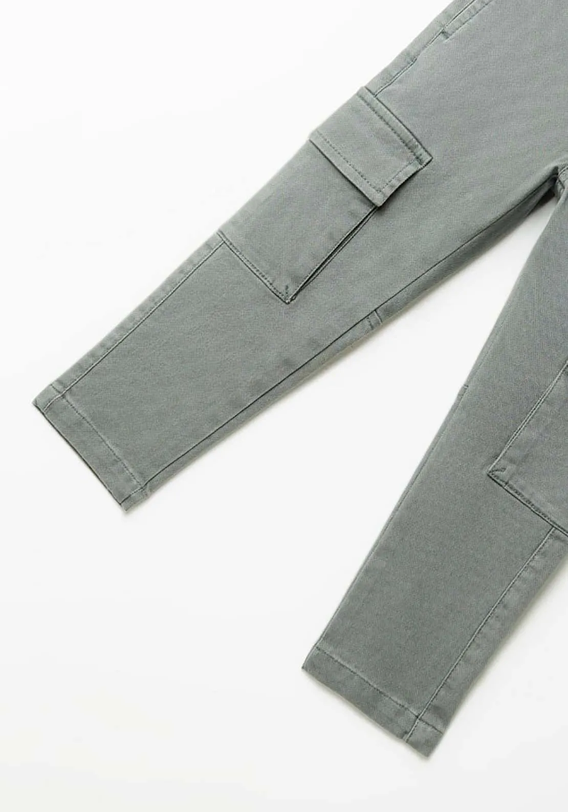 Straight Cargo Trousers - Green