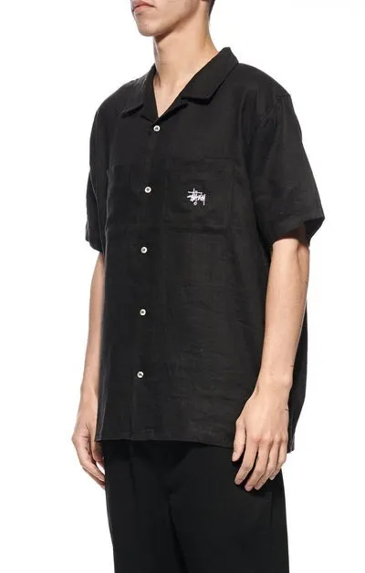 STUSSY  |Button-down Street Style Cotton Short Sleeves Logo