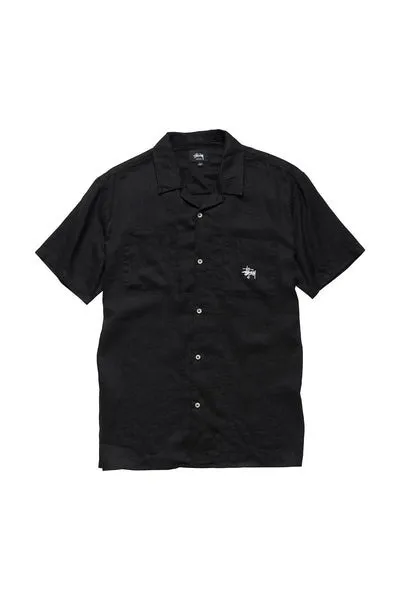 STUSSY  |Button-down Street Style Cotton Short Sleeves Logo