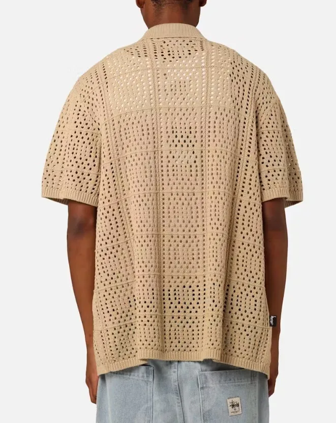 STUSSY  |Button-down Street Style Short Sleeves Skater Style Shirts