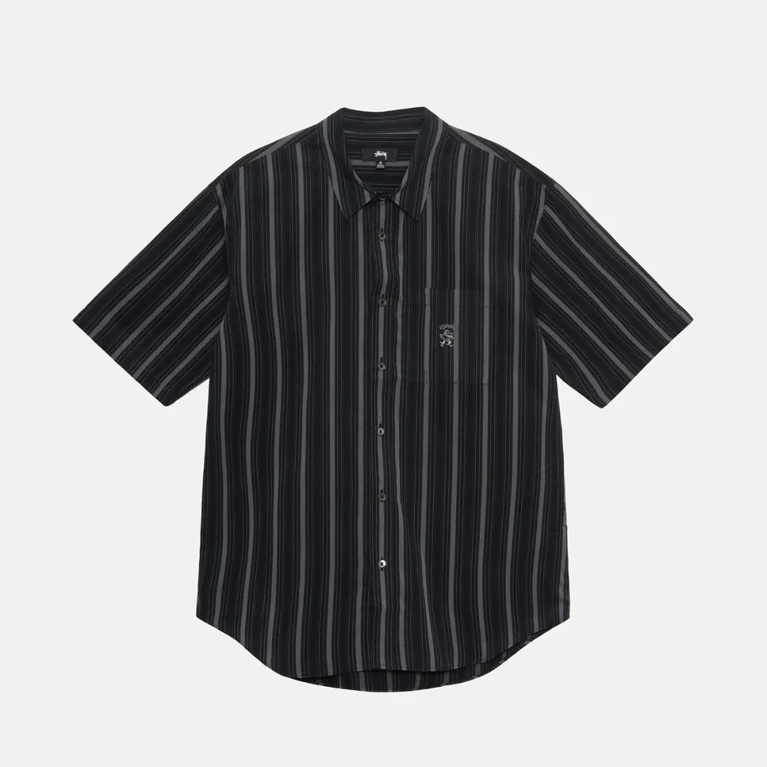 STUSSY  |Button-down Unisex Street Style Long Sleeves Logo