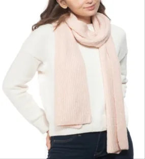 Style & Co Women's Rib Solid Scarf with Lurex Pink One Size