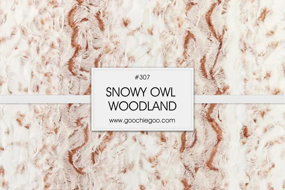 Throw/ Snow Owl Wood Forest