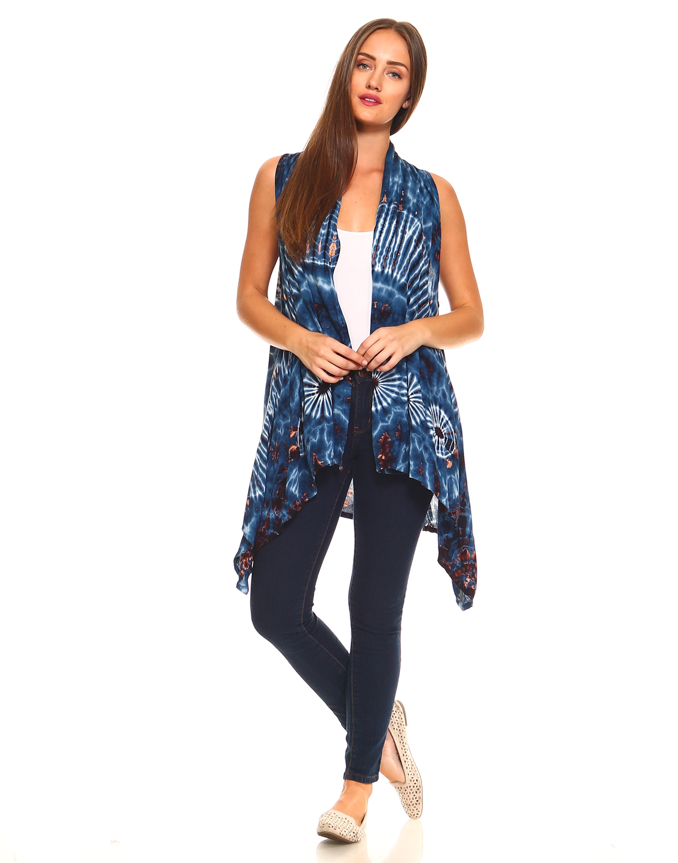 Tie Dye Rayon Vest