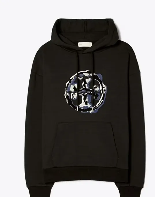 Tory Burch  |Unisex Street Style Plain Logo Hoodies & Sweatshirts