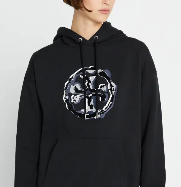 Tory Burch  |Unisex Street Style Plain Logo Hoodies & Sweatshirts