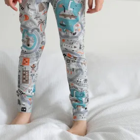 Town Print Organic Leggings