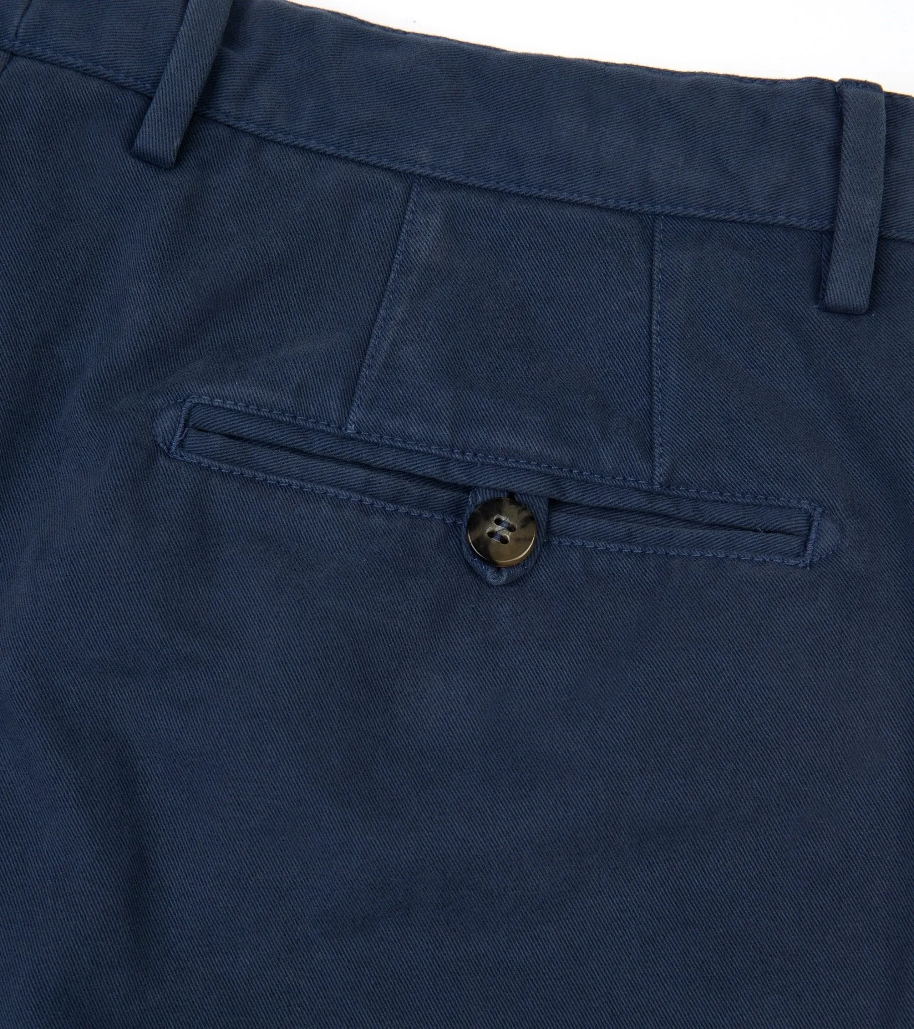 Trunk Stanhope Cotton Twill Trousers: Washed Navy