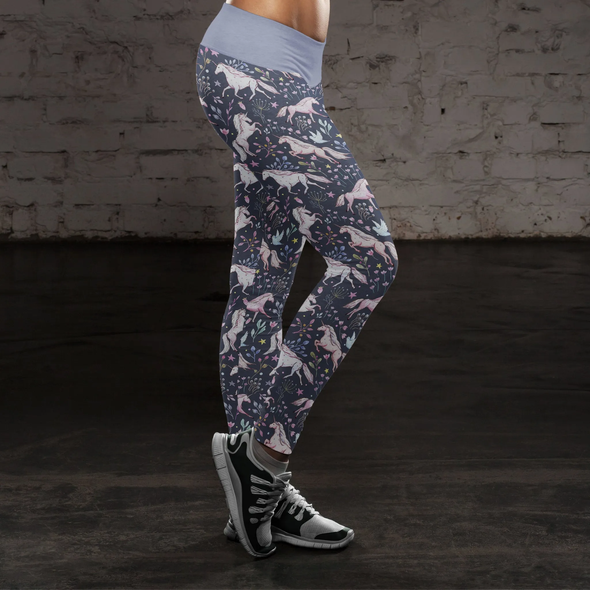 Unicorn Floral Leggings