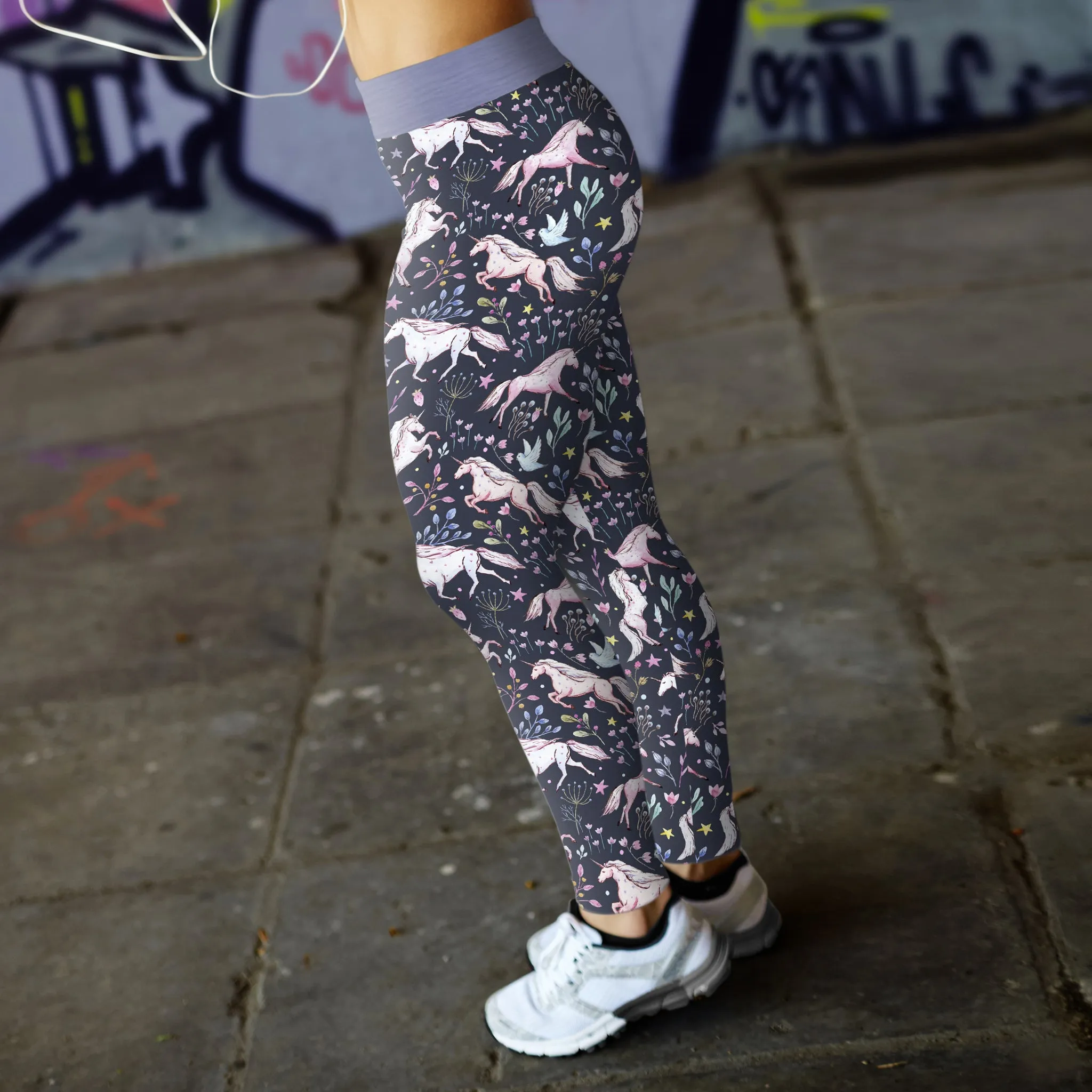 Unicorn Floral Leggings