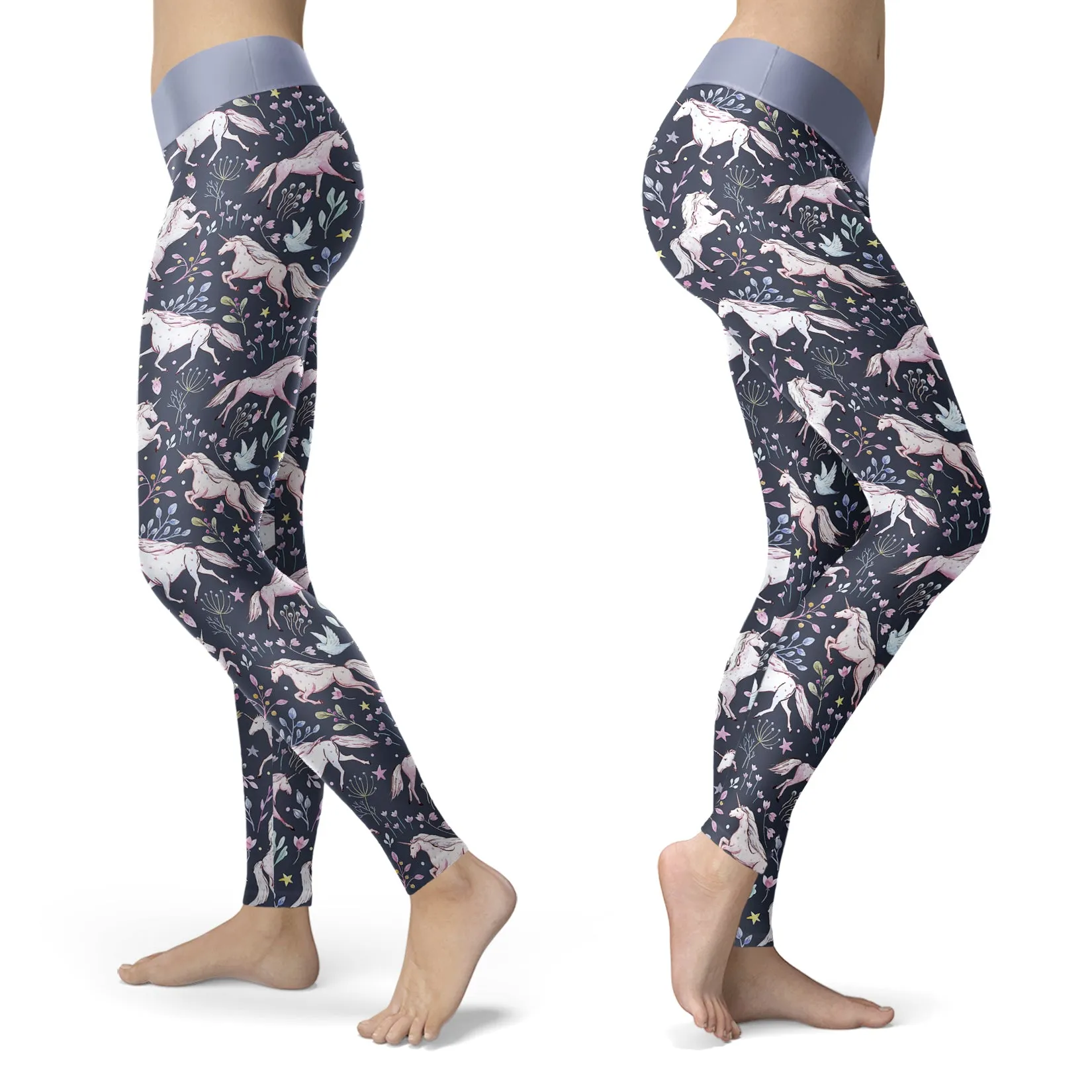 Unicorn Floral Leggings