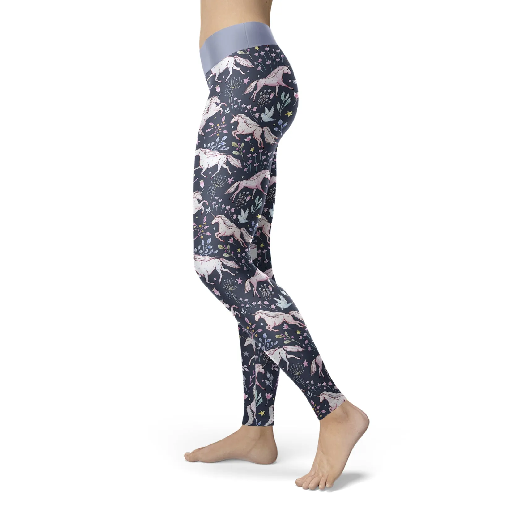 Unicorn Floral Leggings