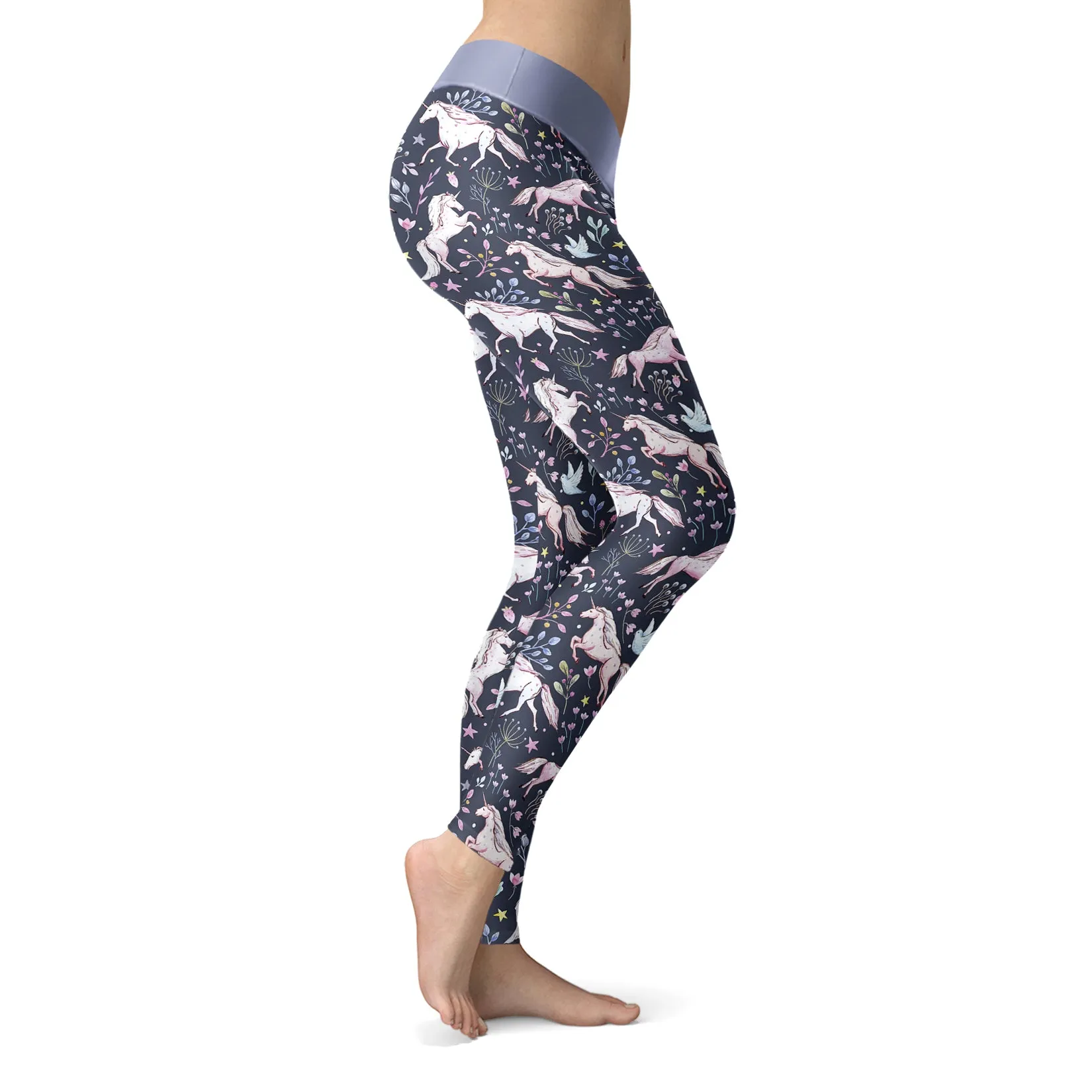 Unicorn Floral Leggings