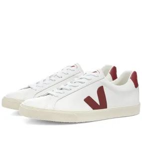 Veja Esplar Clean Leather Sneaker WWhite & Marsala