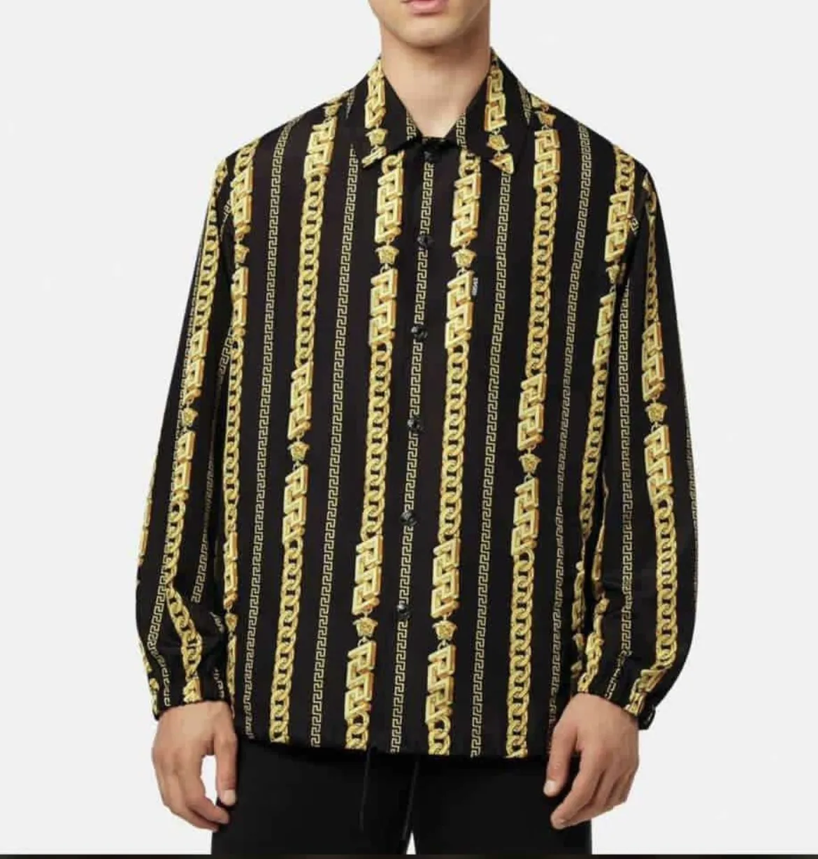 VERSACE  |Button-down Street Style Long Sleeves Luxury Outlet Shirts