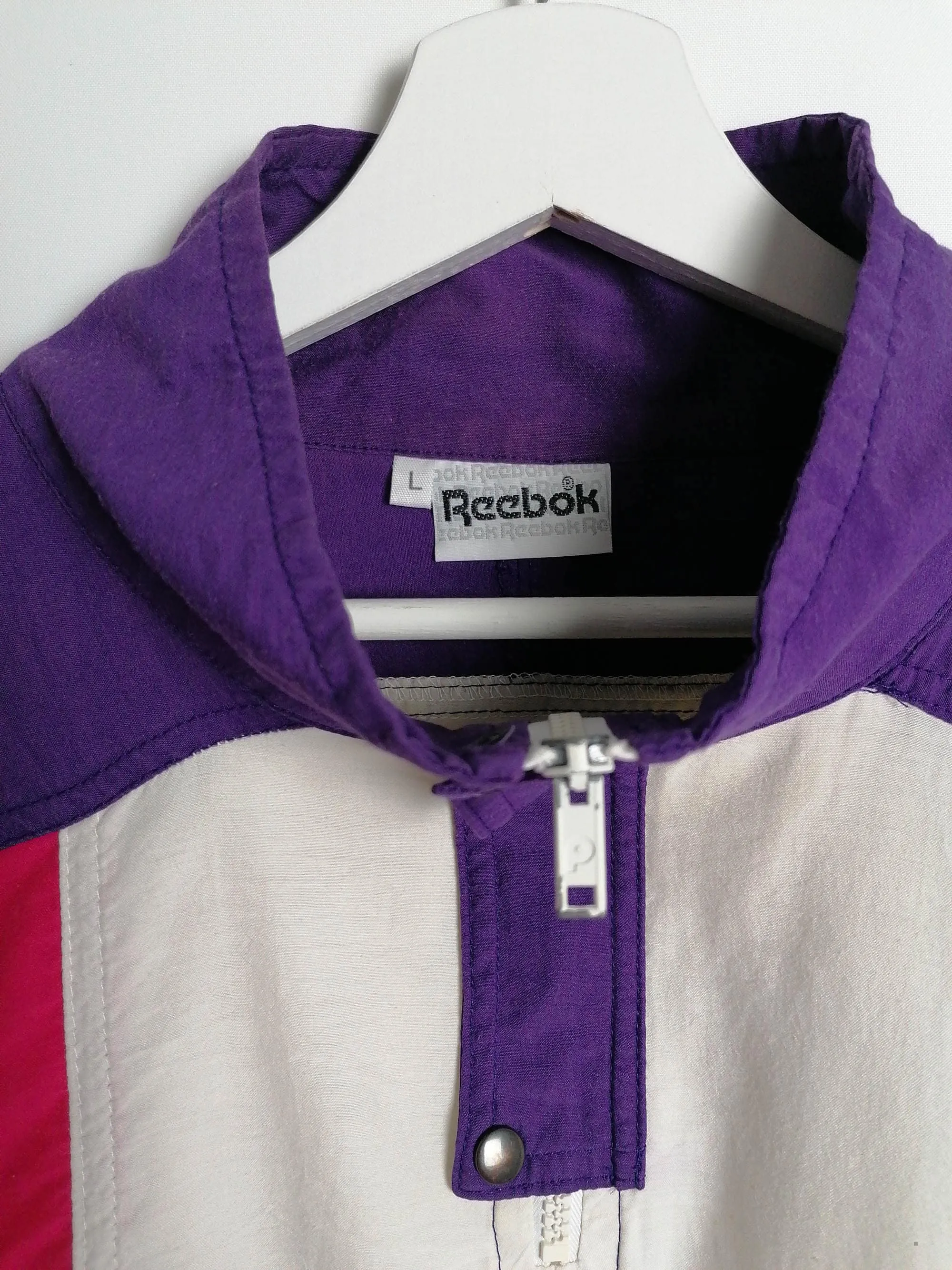 Vintage 80's REEBOK Oversized Retro Paper-thin Top - size L-XL