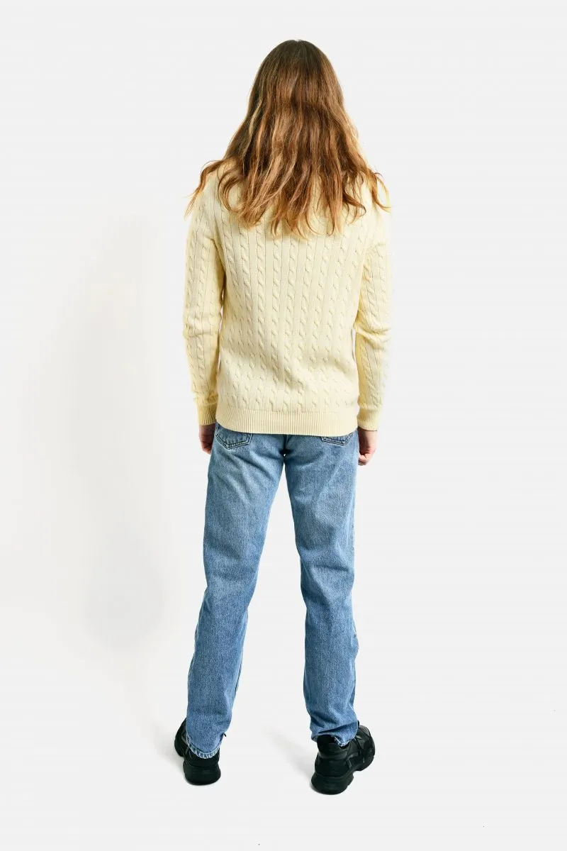 Vintage Y2K cable-knit sweater