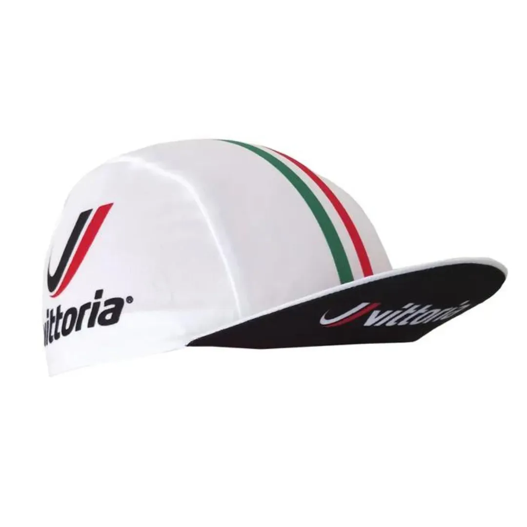 VITTORIA WHITE CYCLING CAP ACCESSORY CYCLING SYDNEY AUSTRALIA BIKE SHOP