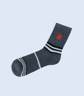 WA1053-GREY-Mid-calf Socks For Men